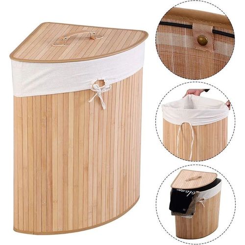 BAMBOO / WOODEN LAUNDRY HAMPER