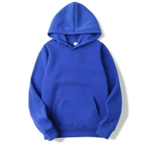 Hooded Sweatshirt With Kangaroo Pocket - Blue