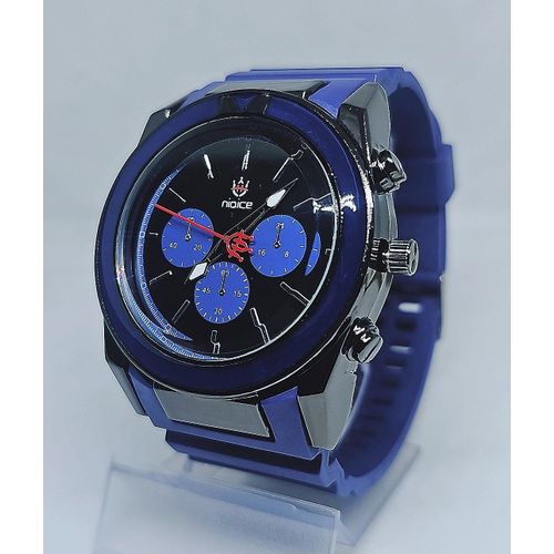 Blue Elegant Silicon Watch for Men