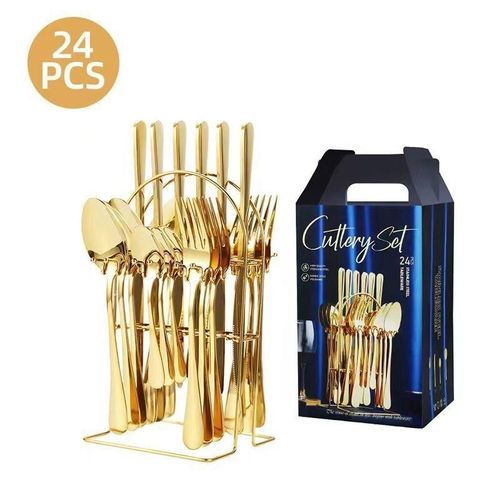 24 Gold Cutlery Set
