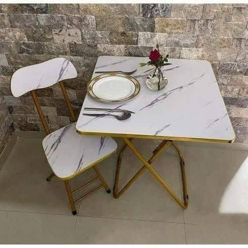 Marble White Reading Table & Chair Set – Modern Study Desk for Home, Office & Students