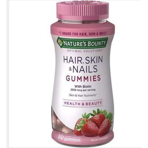 Hair, Skin And Nails Gummies With Biotin - 80 Gummies