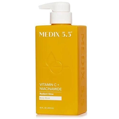 Radiant Glow Medix 5.5 Vitamin C + Niacinamide Body Wash.