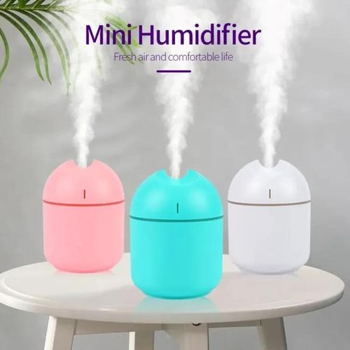 Portable 220ml USB Humidifier with LED Light & Auto Shut-Off