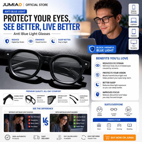 Anti Glare Computer Eyeglasses For Phone, Laptop, Gaming, Reading & Office Work
