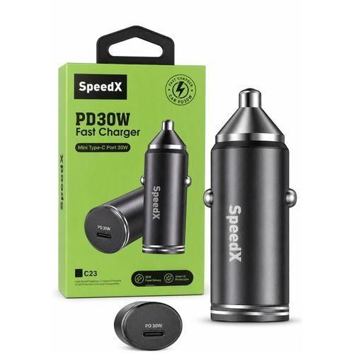 SpeedX PD30W 30W USB-C Fast Car Charger (Model C23)