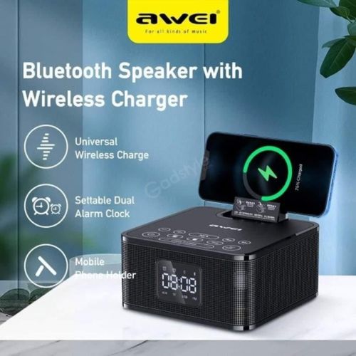 Awei Y332 Multifunctional Bluetooth Speaker Mobile Phone Holder Wireless Charging
