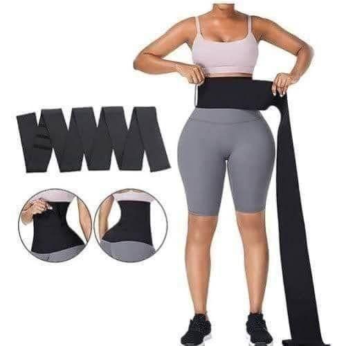 Waist Trainer Tummy Wrap Belt Flat Tummy Waist Trimmer Belt Waist Wrap Tommy Slimming Belt
