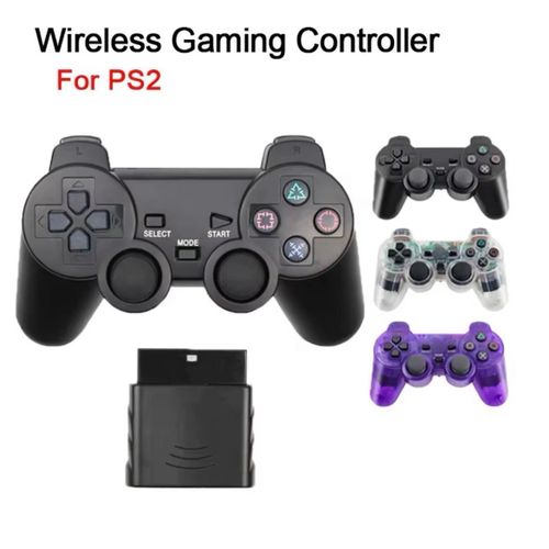 2pcs Controller Wireless Pad for PS2 - PlayX) Controller fit for PlayStation 2 ( PII 2.4Ghz ) 2pcs