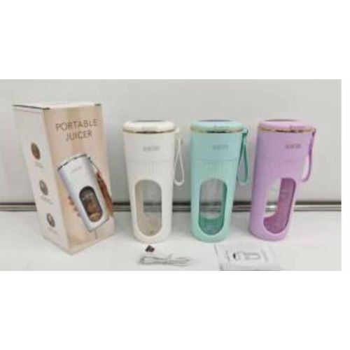 Portable mini electric juicer with stainless steel blade, home USB-charging juicer, new type of small fruit blender