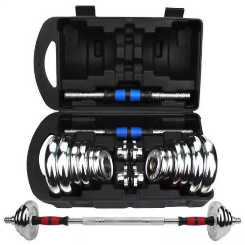 30KG DUMB BELL SET (WITH EXTENDED ARMS) DUMBELL COMPLETE SET.
