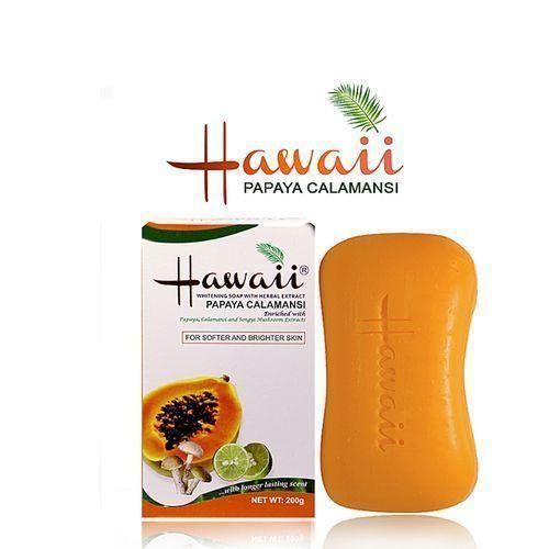 HAWAII, Papaya Calamansi Beauty Soap - 200g X4 Pcs