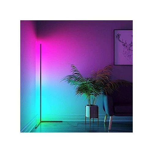 RGB LED Corner Floor Lamp with Remote – Multi-Color Mood Lighting for Living Room, Bedroom, Office & Gaming Setup