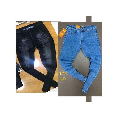 2in1 Smart Jean -Trouser For Men-Black And Blue