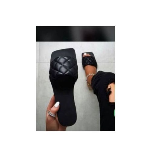 Classy Ladies Flat Slippers Black