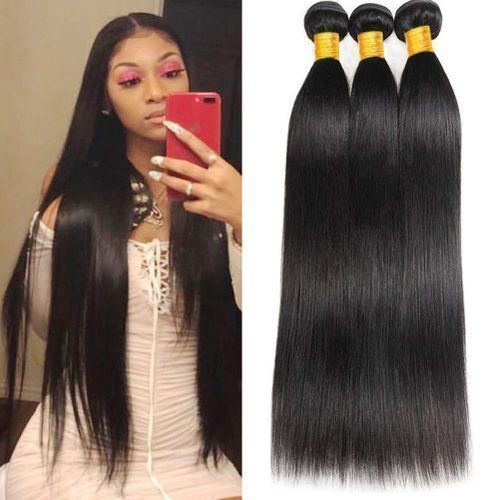 Bone Straight Weave-Bundles-250g-Hair-4bundles