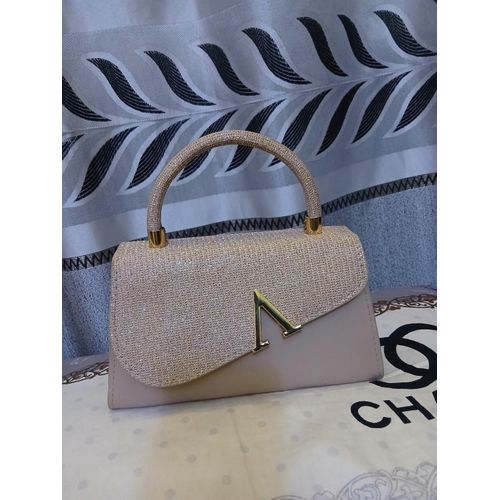 Women Leather Mini nude Handbag Bag- very beautiful design and great quality