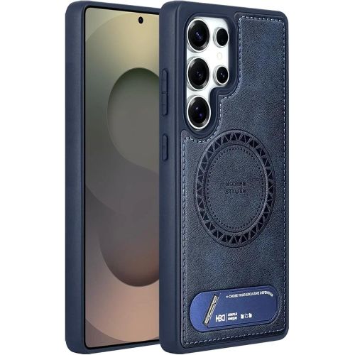 Samsung Galaxy S26ULTRA Quality PU Magsafe Leather Case with Built-in Kickstand