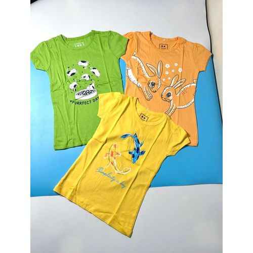Girls Beautiful 3 in 1 Fashionable Top -Stylish Casual Kids Polo Top for Girls