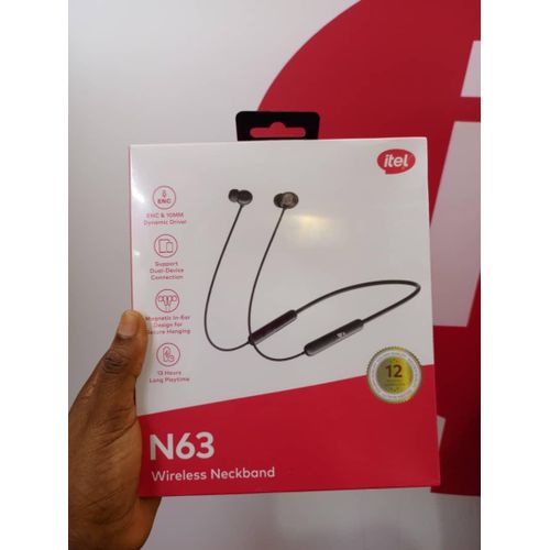 N63 Neckband ENC Clear Voice Calls Playtime 10mm Extra Bass Driver IPX5 Wireless Headphones