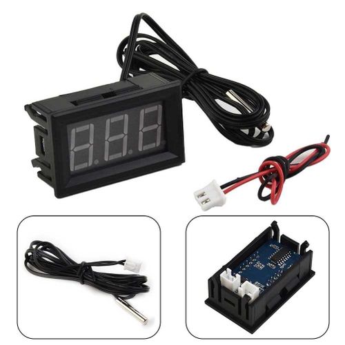 12V LED Display Digital Temperature Meter -50-110 Celsius Thermometer Sensor