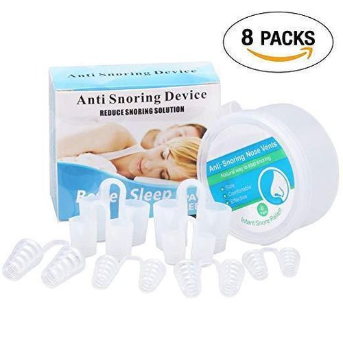 8/2 PCS Anti Snoring Breathe Easy Sleep Nose Clip Snore Stopper Aid Nasal Dilators Device Congestion Aid No Strips Cones