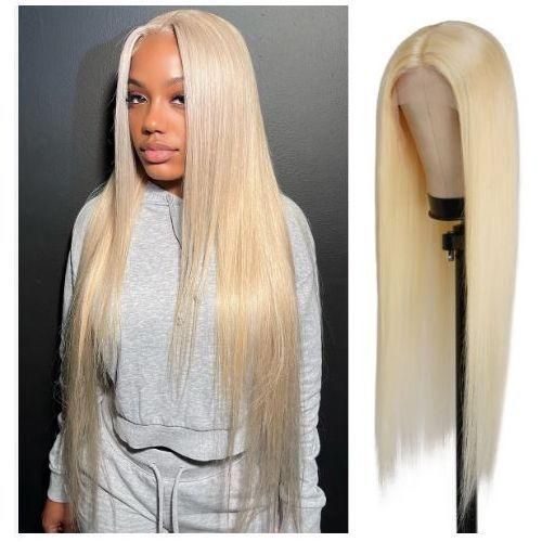 UpScale Hair T Part Lace Wig 613 Blonde Straight Wig