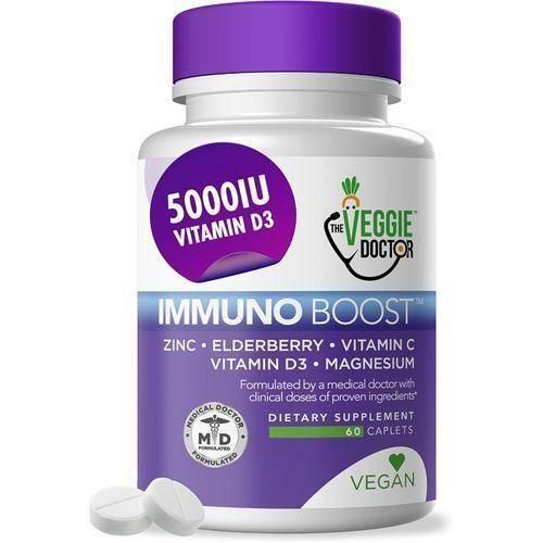 Immunity Includes Zinc, Vitamins C And D3, Elderberry Extract, And Magnesium 60 Tablets