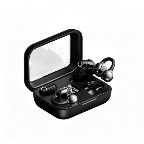 2-in-1 Wireless Earbuds Set with Digital Display, Clip-On & In-Ear Dual Mode, Hi-Fi Stereo Sound, Bluetooth 5.4 TWS Headphones, 40H Long Battery Life, IPX7 Waterproof, In-Ear Detection, USB C Fast Charging, Gaming Earbuds for Sports/Work/Running