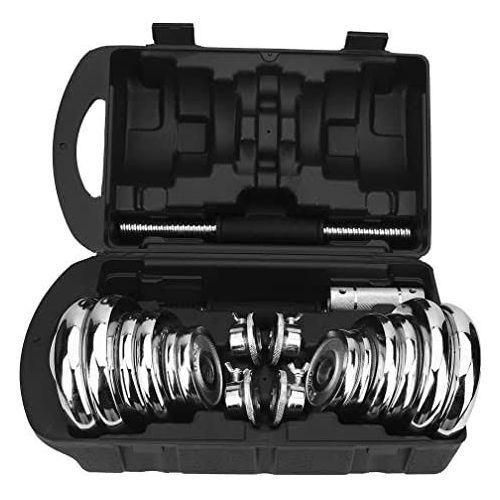 30kg Chrome Dumbell Set With Case