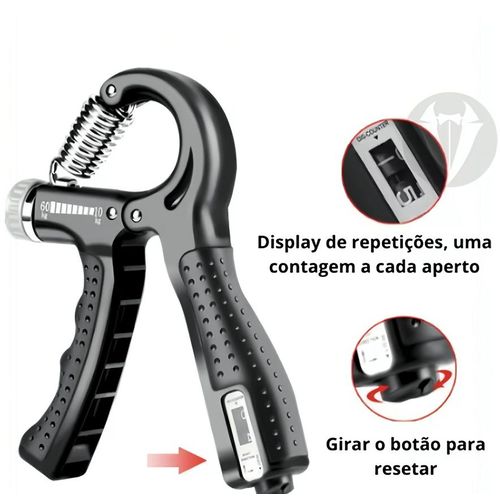 Adjustable Hand Grip Strengthener, 5-60KG Resistance, Mechanical Counter, Forearm Exerciser, Wrist Trainer for Muscle Building, Injury Recovery & Daily Fitness
