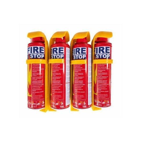 Texxon Aerosol Foam Spray Fire Extinguisher Mini Car/Home/Office Fire Stop - 500ml x 4 Pcs
