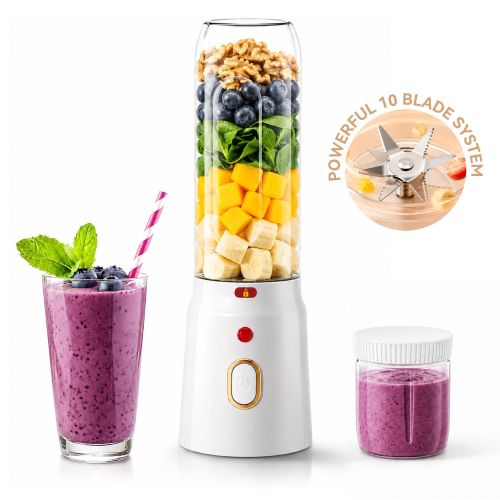 Portable Juicer with Powerful Blades & Motor, Child-Safe Protection System for Smoothies & Fresh Juices