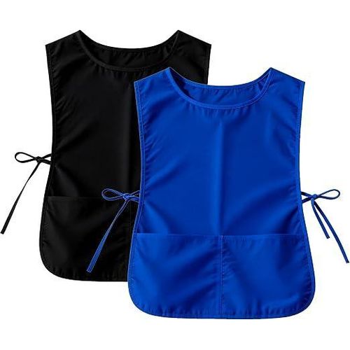 Large Smock Cobbler Apron for Men & Women, Adjustable Side Ties & 2 Pockets