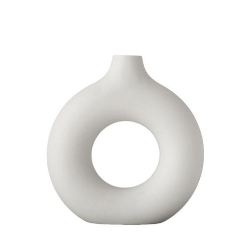 Ceramic Donut Vase With Free Flower