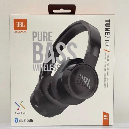 Tune 710BT Wireless Bluetooth On-Ear Headphones Deep Bass Foldable Long Battery Fast Charging Headset with Mic for Android iPhone Laptop