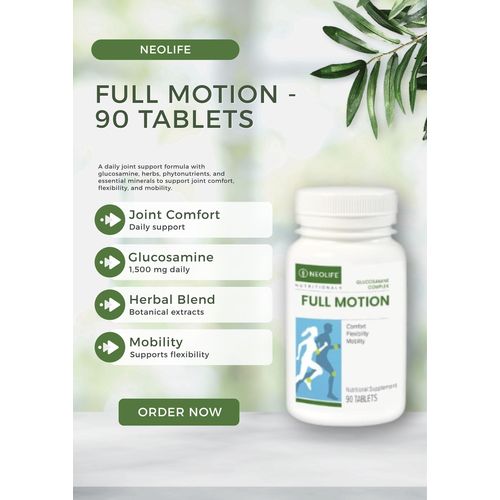 Full Motion - 90 Tablets Glucosamine Joint Support Supplement