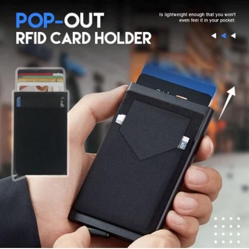 Compact Metal Card Holder – RFID Blocking Wallet for ATM, Debit & Credit Cards