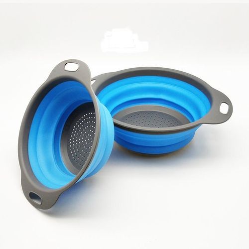 2in1 Quality Basket Round foldable drain filter basket