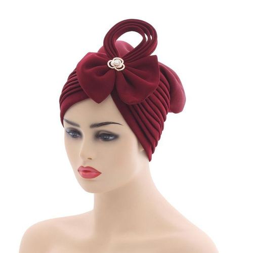 Latest Nigerian Wedding Gele Cap African Auto Gele Headtie Muslim Turban Cap Arab India Hat Female Head Wrap Turbante Mujer