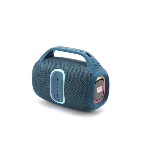 TG-674 TWS Outdoor Portable Wireless Bluetooth Speaker with RGB Light (Blue) IPX5 30W
