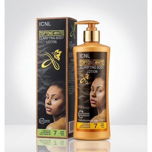 ICNL Toptone Clarifying Body Lotion (500ml): NAFDAC No: A2-3631