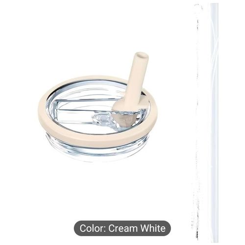 40oz Cups Tumbler Cover, Compatible Stanley Cup Accessories, for Stanley Cup Lid, Glass Straws Transparent, Straw Lid Replacement 40 Oz Fit for Stanley WH