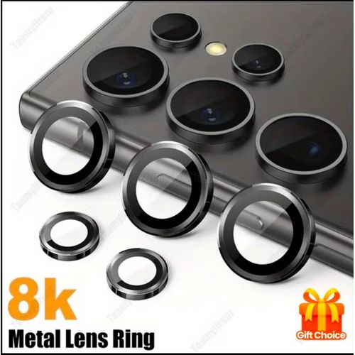 S22 Ultra Camera Lens Protector - Metal Ring Cover, Easy Installation, Anti-Scratch, Case-Friendly.