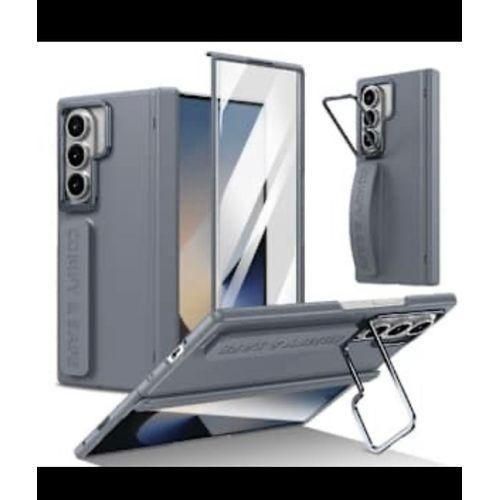 Case With Wristband Holder With Tempered Glass Folding Hinge For Samsung Galaxy Z Fold 7