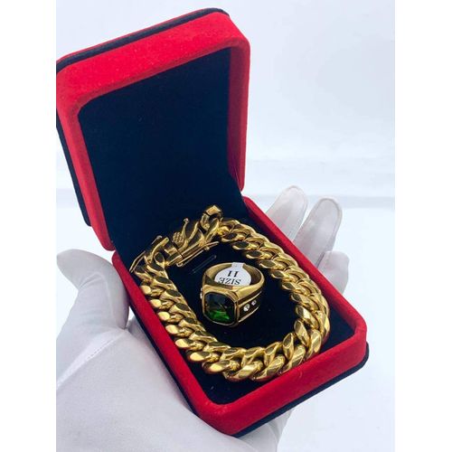 Stylish Forever Lasting & Non Fading Hand Chain + Ring