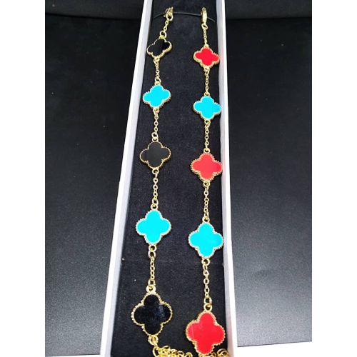 Multilayer Tassel Hand Beaded Bracelets Set 1pc