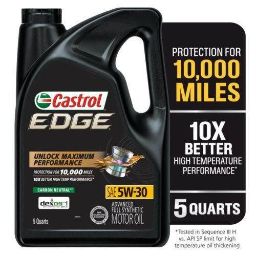 Castrol EDGE 5W-30 Advanced Full Synthetic Motor Oil,