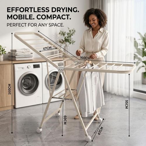 Strong HEAVY DUTY Clothes hanger rack dryer for clothes dryer for laundry baby cloth hanger baby cloth dryer Clothe line dryer cloth dryer hanger cloth drying hanger cloth dryer hanger stand Rollable dryer indoor/outdoor clothe hanger rack dryer