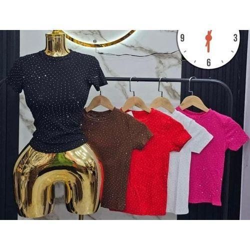 2pcs Stone Basic top multicolour